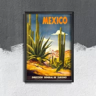 Plakaty - Plakat vintage do salonu Meksyk - miniaturka - grafika 1