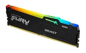 Pamięci RAM - Kingston Technology FURY Beast RGB moduł pamięci 16 GB 1 x 16 GB DDR5 Korekcja ECC - miniaturka - grafika 1
