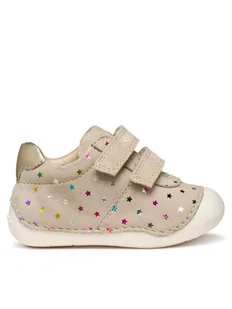 Geox Sneakersy B Tutim B9440B 007NF C5379 Beżowy - Buty dla dziewczynek - miniaturka - grafika 1