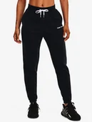 Spodnie sportowe damskie - Spodnie damskie Under Armour Essential Script Pant-BLK S - miniaturka - grafika 1