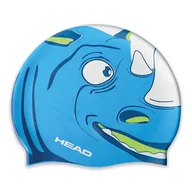 Pływanie - Czepek do pływania dziecięcy HEAD Meteor BLWH niebiesko-biały 455138 - miniaturka - grafika 1