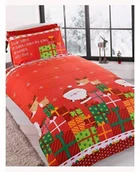 Pościel dla dzieci - Święta Bałwan Mikołaj Prezent Pościel 120X150 - miniaturka - grafika 1