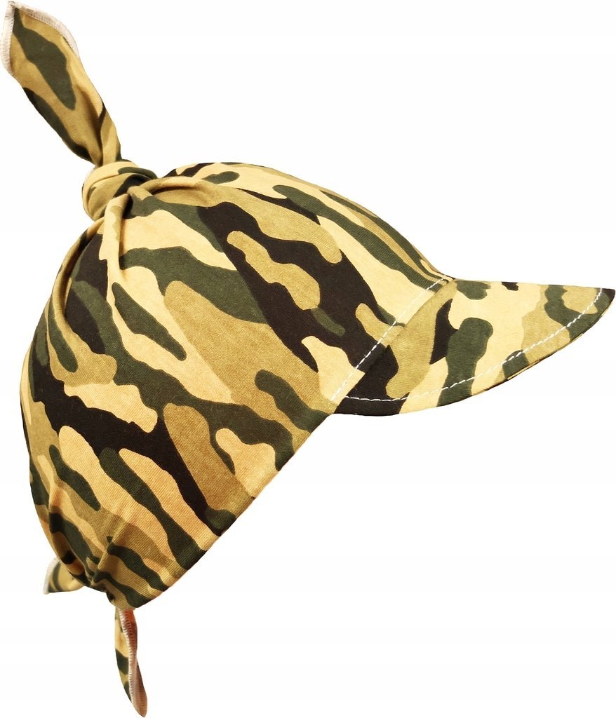 CHUSTKA Z DASZKIEM czapka lato MORO Khaki KLEKLE