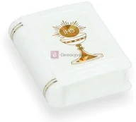 Różańce - Pudełko na różaniec w formie książeczki białe - miniaturka - grafika 1