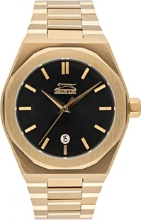 Zegarek Zegarek męski SLAZENGER SL.09.2144.1.05 złoty fashion na prezent - Zegarki męskie - miniaturka - grafika 1