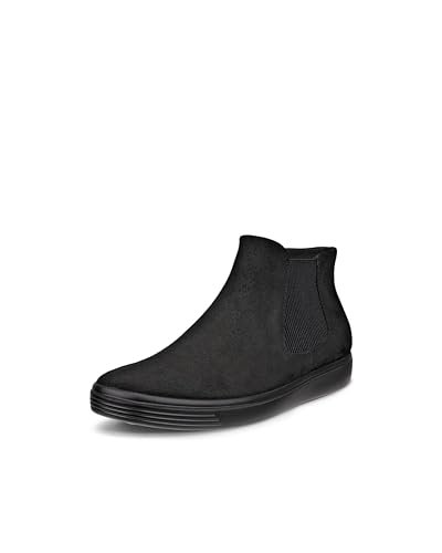 ECCO Damskie klasyczne trampki W Botki, czarne, 4 UK, Czarny, 37 EU