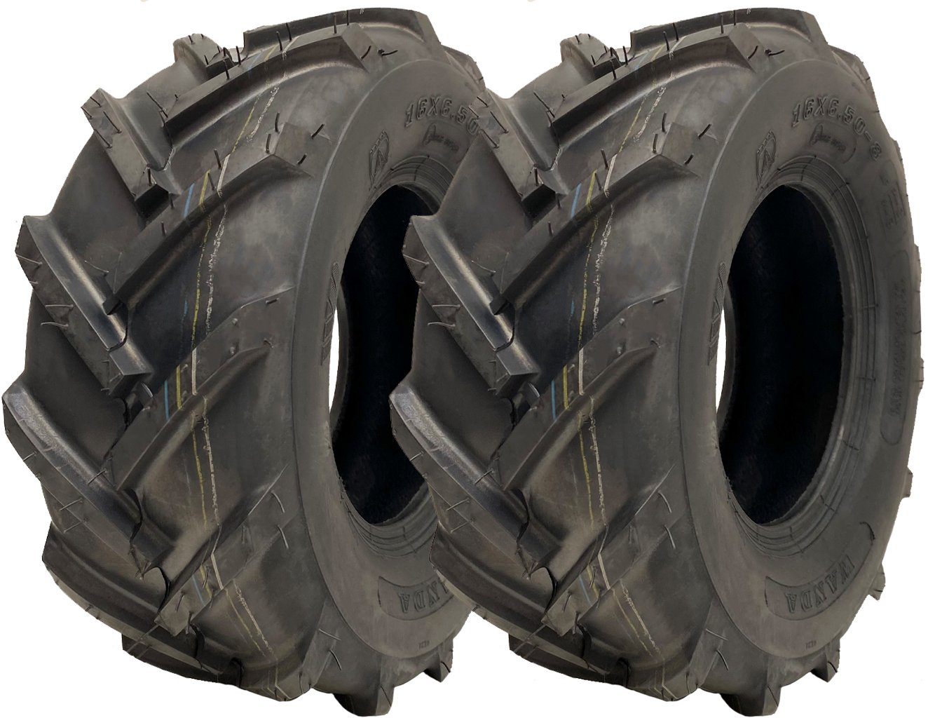 opony 16x6.50-8 z otwartym centralnym bieżnikiem Cleated Lug Industrial Plant Wanda P328 (zestaw 2 szt.)