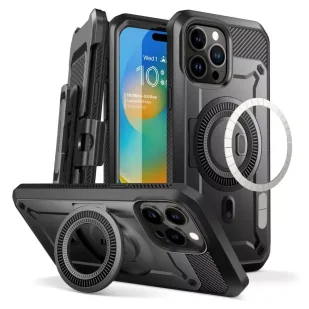 Etui Supcase UB Pro Mag do MagSafe do iPhone 15 Pro black - Etui i futerały do telefonów - miniaturka - grafika 6