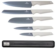 Noże kuchenne - Elegancki zestaw noży z białymi uchwytami G1-D52 - miniaturka - grafika 1