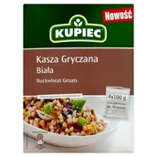 Kasza - Kupiec Kasza gryczana biała 4x100 g - miniaturka - grafika 1