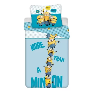 Dziecięca pościel jednoosobowa z mirowłókna 140x200 cm Minions 2 – Jerry Fabrics - Pościel dla dzieci - miniaturka - grafika 1