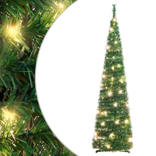 vidaXL Sztuczna choinka typu pop-up, 50 LED, zielona, 120 cm - Choinki vidaXL Sztuczna choinka typu pop-up, 50 LED, zielona, 120 cm - Choinki - miniaturka - grafika 1