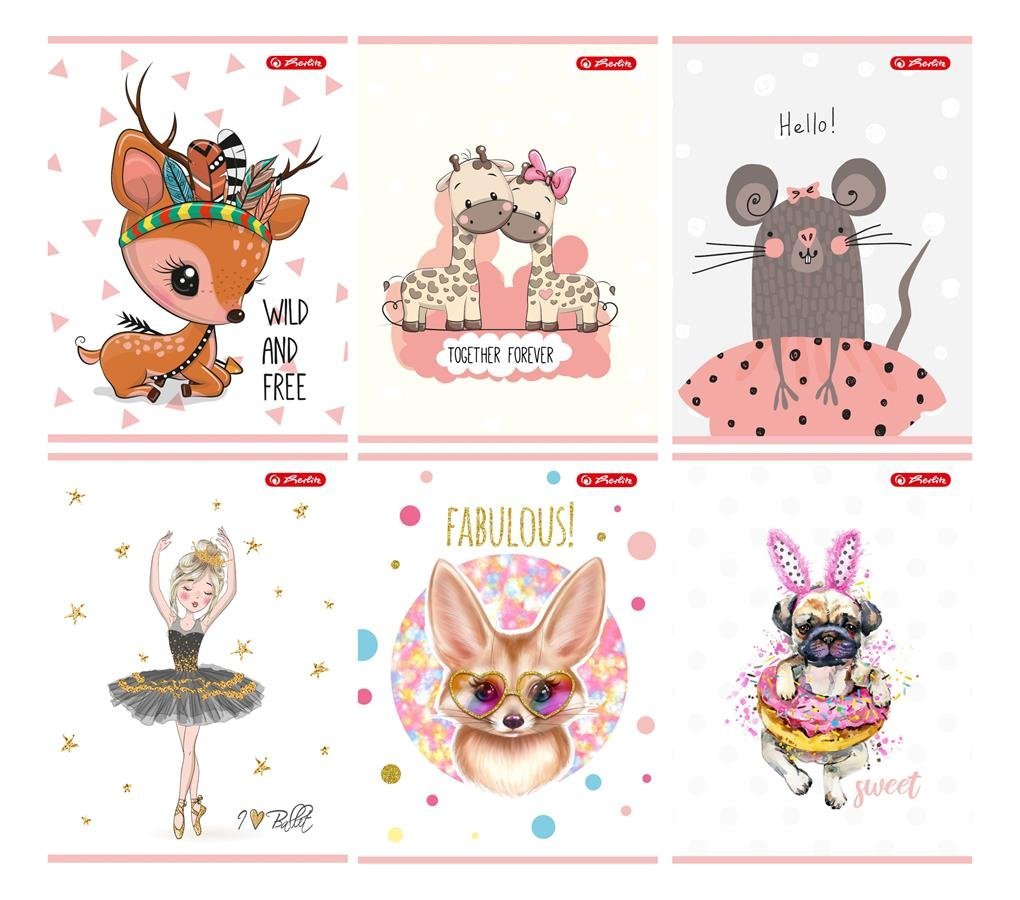 Zeszyt A5 32 Kartki Kratka Cute Herlitz 9577164