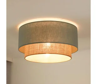 Duolla - Lampa sufitowa BOHO 1xE27/15W/230V śr. 45 cm zielona/brązowa - Lampy sufitowe - miniaturka - grafika 1