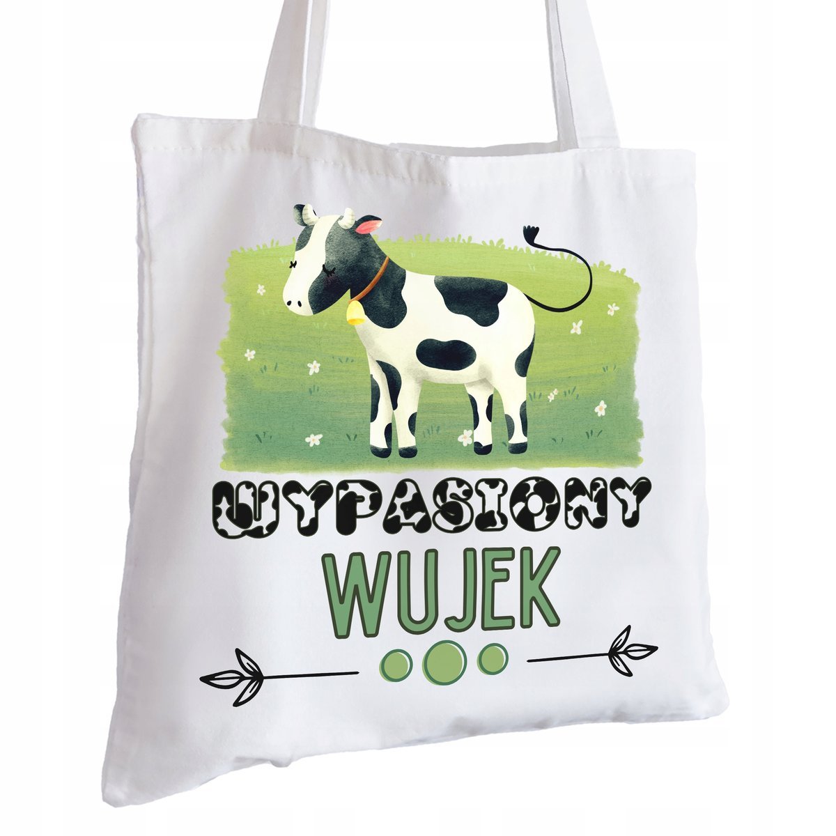 Torba Bawełniana biała dla Wujka Na Prezent ekologiczna Trwały Nadruk