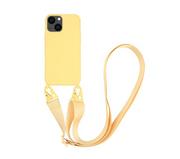 Etui i futerały do telefonów - Vivanco Necklace Cover do iPhone 13 mini (żółty) - miniaturka - grafika 1