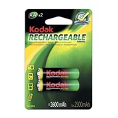Ładowarki i akumulatory - Kodak Akumulator AA R6 2600mAh 2szt 30955080 - miniaturka - grafika 1