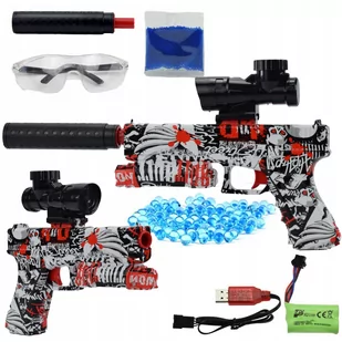 PISTOLET AUTOMAT KULKI ŻELOWE KARABIN - Zabawki militarne - miniaturka - grafika 1