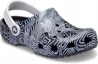 Koszulki i topy damskie - Dziecięce Chodaki Crocs Classic Topographic 29-30 - miniaturka - grafika 1