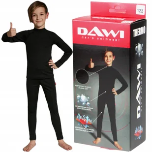 BIELIZNA TERMOAKTYWNA TERMICZNA DZIECIĘCA OCIEPLANA KOMPLET 122 DAWI - Pozostała odzież narciarska - miniaturka - grafika 1
