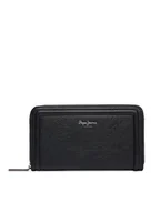 Portfele - Pepe Jeans Portfel damski Code Wallet PL0700001 Czarny - miniaturka - grafika 1