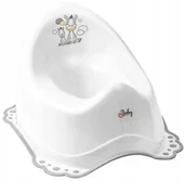 Nocniki - MALTEX Nocnik 2K z pozytywk Zebra biao/szary - miniaturka - grafika 1