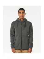 Bluzy męskie - Bluza męska sportowa RIP CURL Anti Series Departed Zip Thr brązowy S - miniaturka - grafika 1