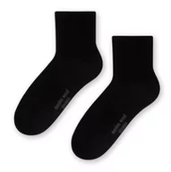 Skarpetki damskie - SKARPETY STEVEN 130 WEŁNA DAMSKIE (kolor czarny, rozmiar 38-40) - miniaturka - grafika 1