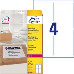 Avery Zweckform Etykiety L7994-25 99,1 x 139 (25) ZF odporne na warunki pogodowe - Etykiety do drukarek - miniaturka - grafika 2