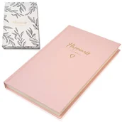 Planery - Dziennik szczęścia wdzięczności, planer szczęścia, różowy - miniaturka - grafika 1