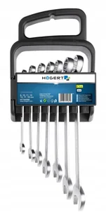 HOGERT Hogert zestaw kluczy płasko-oczkowych 7 sztuk HT1W490 - Klucze i nasadki - miniaturka - grafika 2