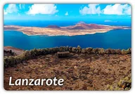 Magnesy - LANZAROTE - Panorama - Wyspa Kanaryjska - Hiszpania - Magnes na lodówkę - miniaturka - grafika 1