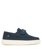 Buty dla chłopców - Tommy Hilfiger Półbuty Low Cut Velcro T1B4-34340-0315 S Granatowy - miniaturka - grafika 1