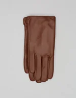 Moda i Uroda OUTLET - rękawiczki skórzane resana jasnobrązowe - miniaturka - grafika 1