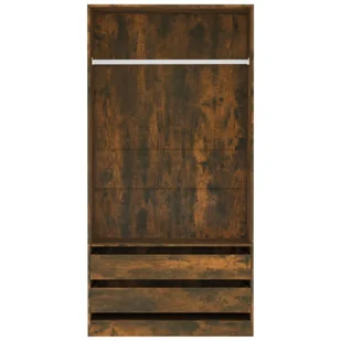 Lumarko Szafa, przydymiony dąb, 100x50x200 cm, materiał drewnopochodny - Szafy - miniaturka - grafika 5