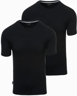 Zestaw męskich t-shirtów z okrągłym dekoltem - czarna V5 Z101 S - Koszulki męskie - miniaturka - grafika 1