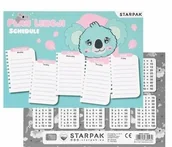 Szkolne artykuły papiernicze - Plan lekcji z tabliczką mnożenia Koala 25szt - miniaturka - grafika 1