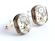 Spinki do mankietów i krawatów - Drobiny Czasu, Spinki do mankietów, Squares ii undercover - miniaturka - grafika 1