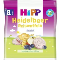 Desery dla dzieci - HiPP, Bio, wafelki ryżowe jabłko jagoda, 30 g - miniaturka - grafika 1