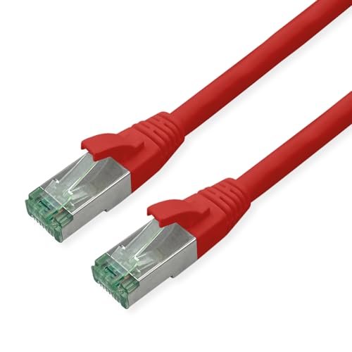 ROLINE RM Cat.6A S/FTP kabel sieciowy Czerwony 1,5 m Cat6a S/FTP