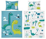 Pościel dla dzieci - Pościel bawełniana dziecięca 90x120 5135a dinozaury - miniaturka - grafika 1