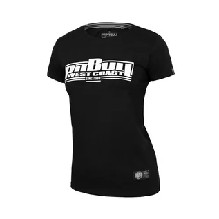 Koszulki i topy damskie - Koszulka do biegania z krótkim rękawem damska Pitbull West Coast Boxing - PITBULL WEST COAST - grafika 1