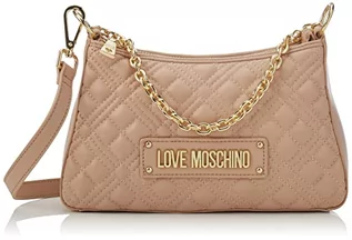 Torebki damskie - Love Moschino Damska torba na ramię Borsa pikowana PU z różowym aktem, 16 x 26 x 9 - grafika 1