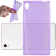 Etui i futerały do telefonów - Etui Do Sony Xperia M4 AQUA Pokrowiec w PRZEZROCZYSTY FIOLET Obudowa Ochronny TPU Silikon Case Cover Cadorabo - miniaturka - grafika 1