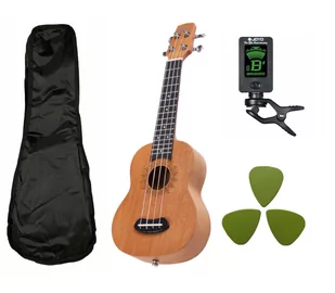 Ukulele sopranowe Laila UFN-2111-C tuner kostki pokrowiec - Inne akcesoria muzyczne - miniaturka - grafika 1