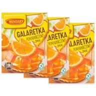 Galaretki - Winiary Galaretka pomarańczowy smak 71 g x 3 sztuk - miniaturka - grafika 1