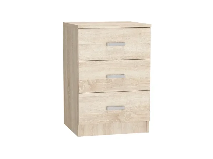 Komoda 3 Szuflady 42*40*62 Cm Szafka Dąb Sonoma Mat Komoda Pojemna Loft