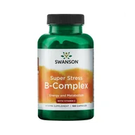 Witaminy i minerały - SWANSON Super Stress B Complex z Witaminą C 100 kapsułek - miniaturka - grafika 1