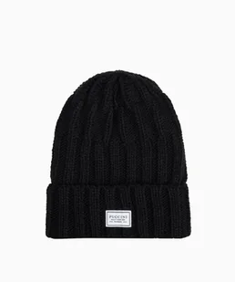 PUCCINI Czarna czapka z grubym warkoczowym splotem - Czapki damskie - miniaturka - grafika 1