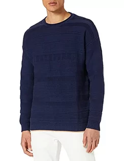 Swetry męskie - United Colors of Benetton Sweter męski, niebieski 252, XS - grafika 1